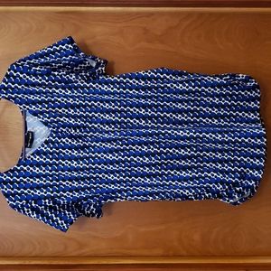 FashionBug Maternity Top- XL - Blue, White and Black